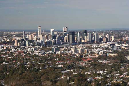 view from Mt Coot-tha 